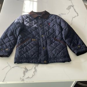 Water Repellent Quilted Jacket Corduroy Collar